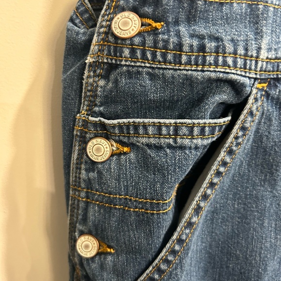 Old Navy Women’s Denim Blue Jean Bib Overalls L - Picture 5 of 12
